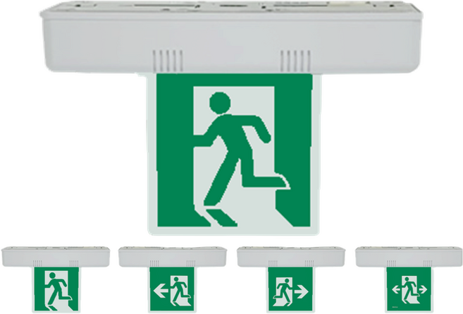 화경 천장형 유도등 소형 양면 단면 LED / 피난구유도등 대 중 소, 4.화경천장형소형유도등단면양방향, 1개