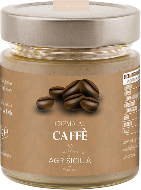이탈리아 아그리시칠리아 Agrisicilia caffe coffee jam 커피 에스프레소 크림 스프레드, 1개, 200g