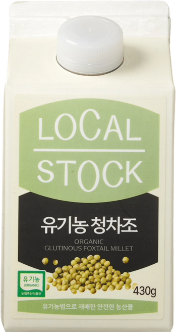 [로컬스톡] 국내산 유기농 청차조, 1개, 430g