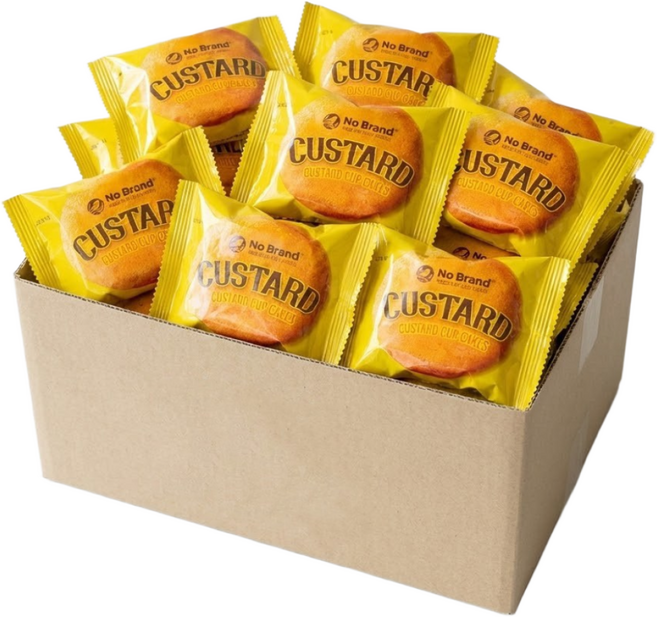 스낵큐 노브랜드 과자, 12개, 노브랜드 카스타드