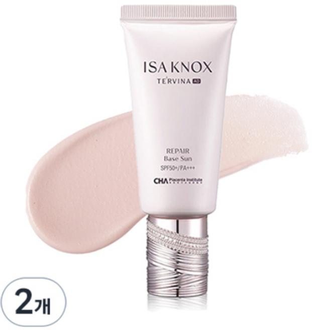 이자녹스 테르비나 어드밴스드 리페어 베이스 선크림 SPF50+ PA+++, 50ml, 2개