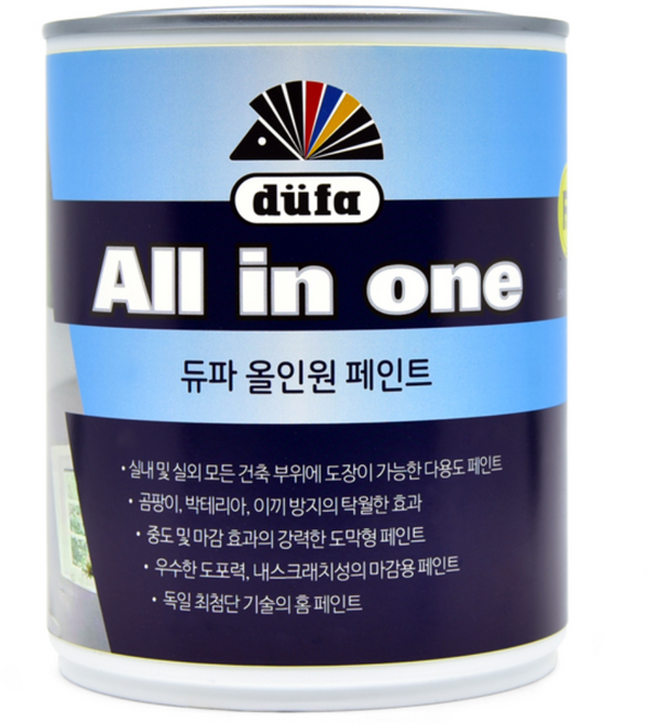 본덱스 듀파 올인원 페인트, 크림화이트, 1L, 1개