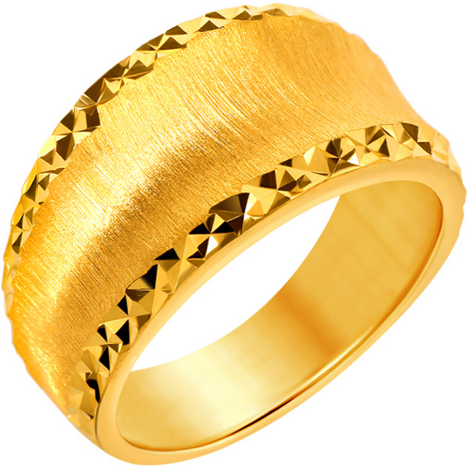 [골드팡] 24k 순금 골든샤인프릴 반지