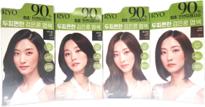 RYO 려 검은콩 염색약 120g 4종 택1 새치커버 크림염색 무암모니아, 브라운, 1개