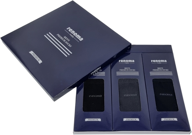 레노마 양말선물세트 답례품 선물용 남성 여성 3족 정장 양말세트