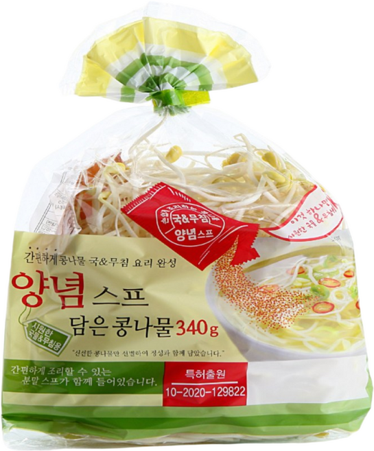 참살이 양념스프 담은 콩나물 340g, 5개