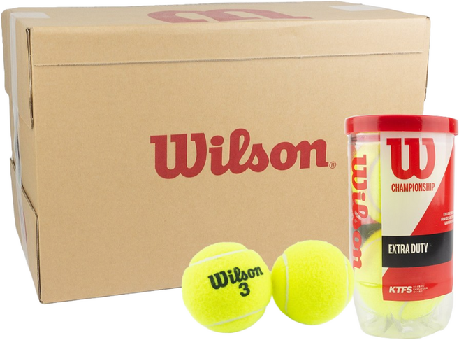 윌슨 챔피언쉽 테니스공 10캔(20개입) 시합구 캔볼, 10개