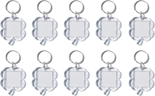 [마니랜드] 아크릴 사진 액자 키링 10개 세트, C. 클로버