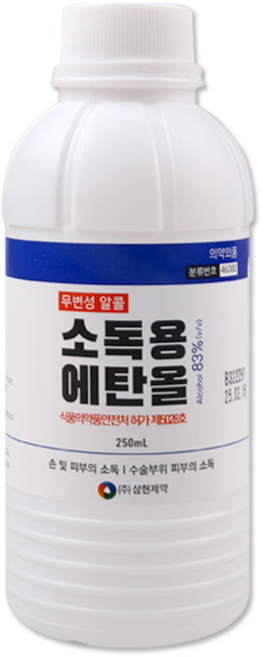 삼현 청솔 소독용 에탄올, 4개, 250ml