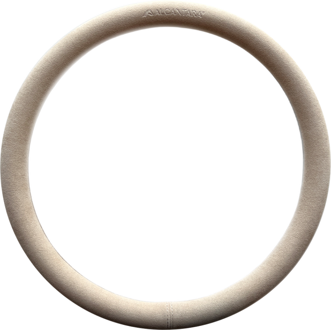 모리코 알칸타라 핸들커버 370 원형 NEW, 베이지