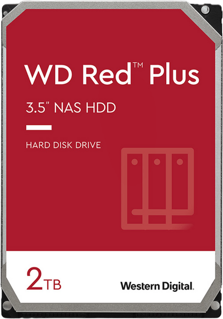 WD RED PLUS NAS HDD SATA3 3.5인치 하드디스크 2TB (WD20EFPX), WD20EFPX