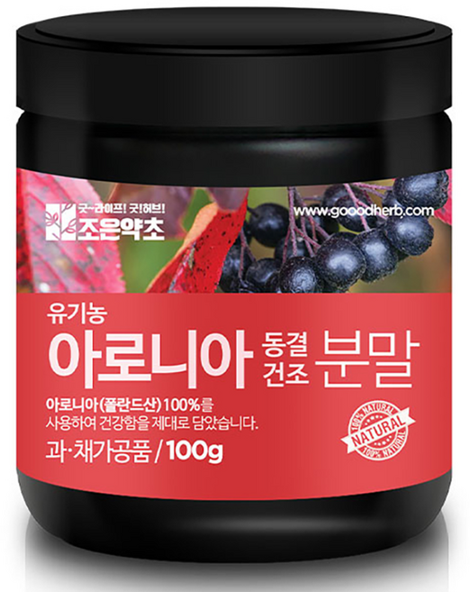 조은약초 아로니아 동결건조 분말, 1개, 100g