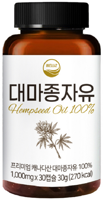 대마종자유 햄프씨드오일 영양제 30g, 30정, 1개