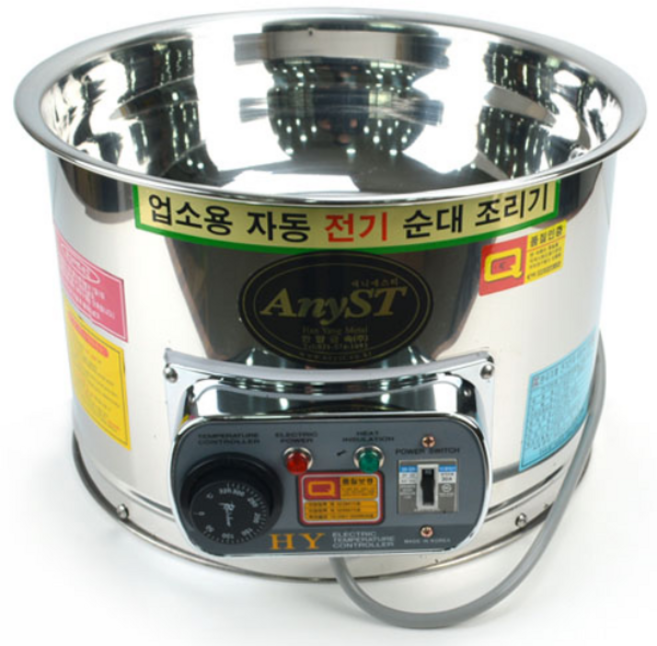전기순대조리기 고정형 대 원형순대조리기 찜통 수육 한양국산 1.7Kw, 전기순대찜기 대