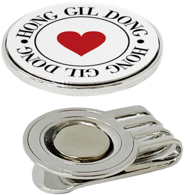 커스텀 볼마커 소량제작 이름 이니셜, 1개, 실버