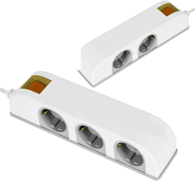 국산 디자인 멀티탭 사이드탭 주방 화장실 욕실 비데 멀티 콘센트 5구, 1개, 화이트, 3m