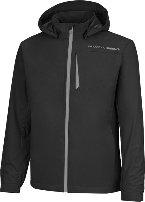 김영주 남성 골프웨어 봄 가을 르베이 레인코트 기능성 바람막이 자켓 스포츠 방수 방풍 점퍼