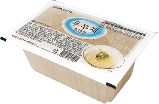 우뭇가사리 가공 국내산 저칼로리 우무채, 3개