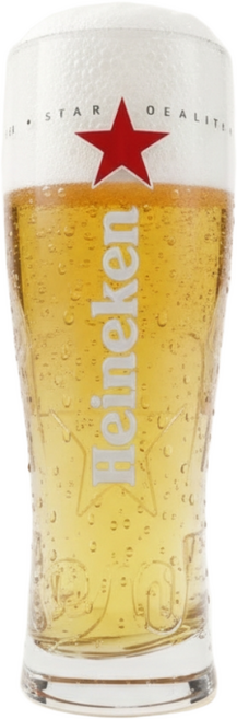 [코스터서비스] 하이네켄 수입 전용잔 네덜란드 별 로고, 1개