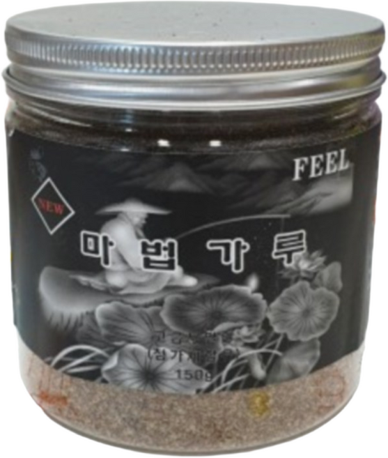 필피싱 마법가루(150g) 모음 민물떡밥 어분 첨가제 새우 딸기 마법가루1 마법가루2 정품 파란낚시, 굵은,검정스티커, 1개, 150g