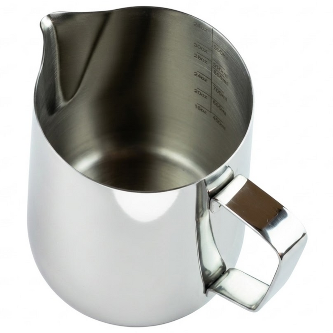 스팀피쳐 밀크저그 라떼아트 눈금형 350 600 1000 1500 ml 우유거품기, 350ml, 1개