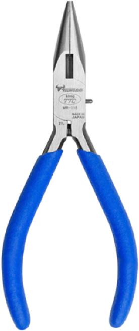 일본 츠노다 KING TTC MR-115 4.5인치 미니 라디오 펜치 롱노우즈 롱로즈 소형 가정용, 1개