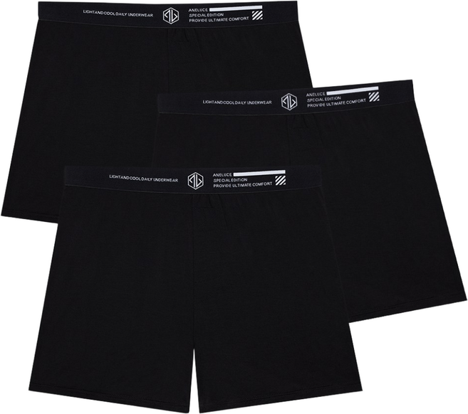 아넬루체 블랙에디션 모달 남자팬티 남성 트렁크 팬티 3매 세트