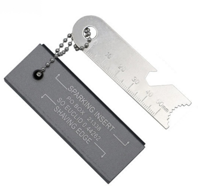 까마느 캠핑 부싯돌 불꽃 마스네슘 스틱 파이어 스타터 다용도 야외 아웃도어, 실버, 1개