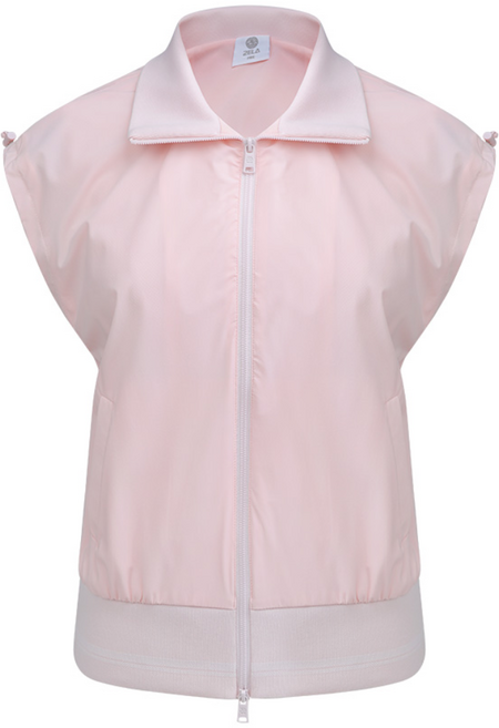 [투엘라] 여성 여름 골프 집업 스판 하이넥 베스트 조끼 _플레이샷_빅사이즈 바람막이 매쉬 조깅 스포츠 데일리 3color [자체제작] 2ELA