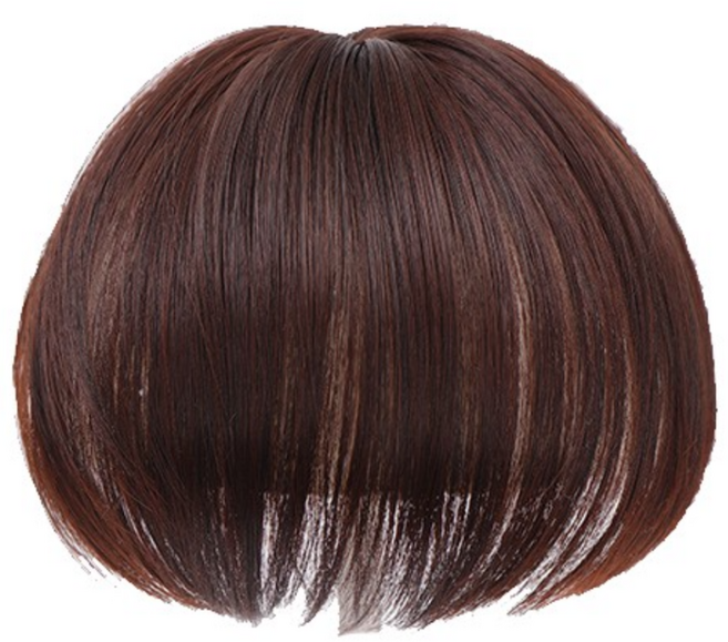 CRDY 정수리 볼륨 부분가발 탑가발 똑딱핀 15cm 꼬리빗 세트, 1개, 다크브라운