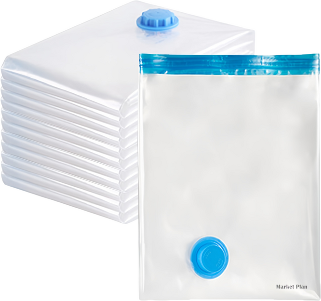 마켓플랜 벨브형 이불 압축팩, 12개입, 1개