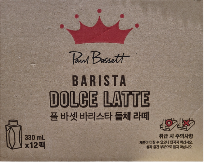 폴바셋 바리스타 돌체 카페 라떼, 330ml, 12개