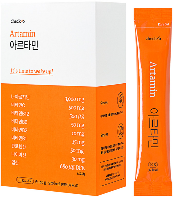 공식 판매처 체크오 아르타민 아르기닌 고함량 활력 비타민, 140g, 1개