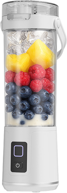 BLACK k7다용도 믹서기 휴대용 가정용 주스기 무선 소형 미니 믹서기, 화이트