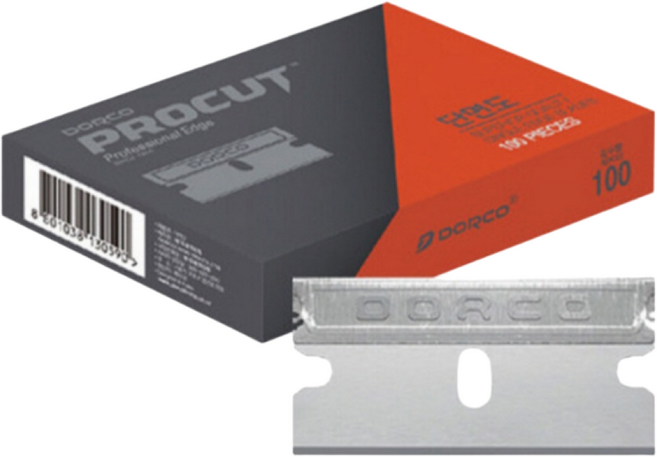[ 도루코 단면도 면도날 100P 박스 ] 면도칼 면도기날, 100개입, 1개