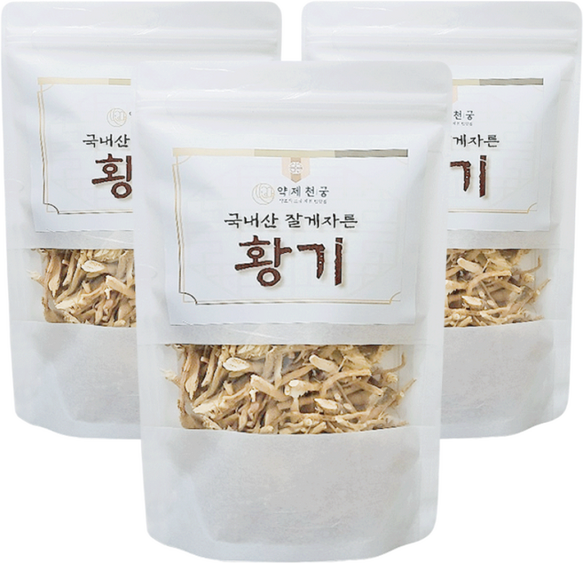 국산 황기 절황기 통황기를 잘게 자른 황기차 백숙용 삼계탕용, 200g, 3개