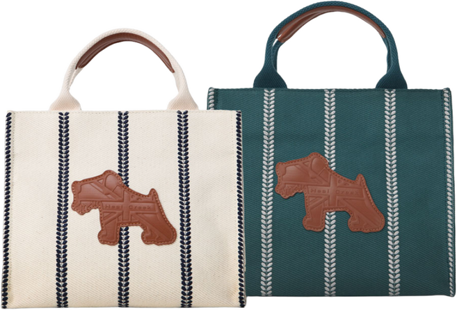 힐크릭 토트백 몽마르트 클래식 캔버스 골프가방 파우치, 아이보리, 1개