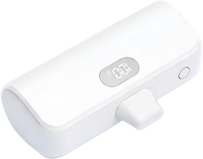 핏모아 LCD 도킹 일체형 C타입 휴대용 미니 보조 배터리, 허니화이트, 핏모아 휴대용 보조 배터리