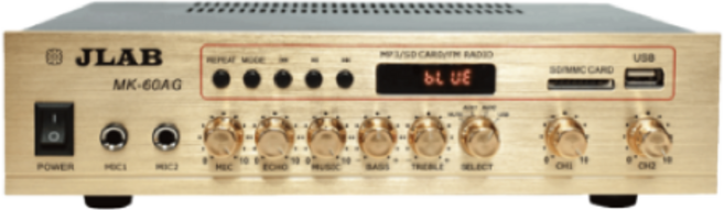 JLAB MK-60AG 160W 2채널 매장용 블루투스 로우타입 앰프 카페 업소용 가게앰프