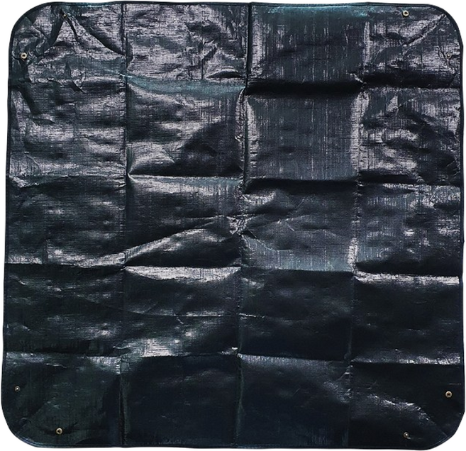 분갈이 매트 100 x 100 cm 원예용 다용도 방수매트 화분 분갈이, 1개, 블랙