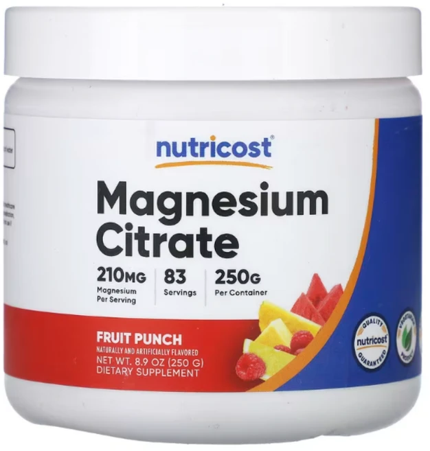 Nutricost Magnesium Citrate Powder 250g, 1개 - 쿠팡