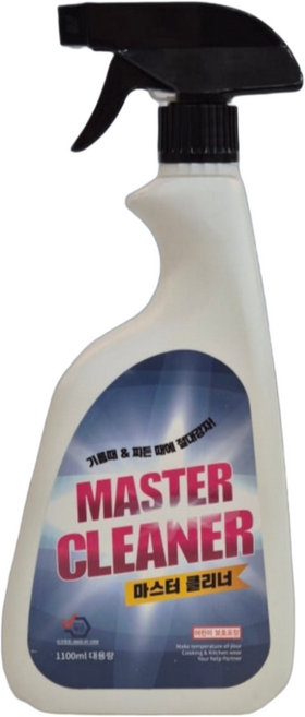 마스터클리너 1100ml 기름때 제거 후드필터 청소 주방찌든때 다목적 세정제 대용량 1.1L, 1개