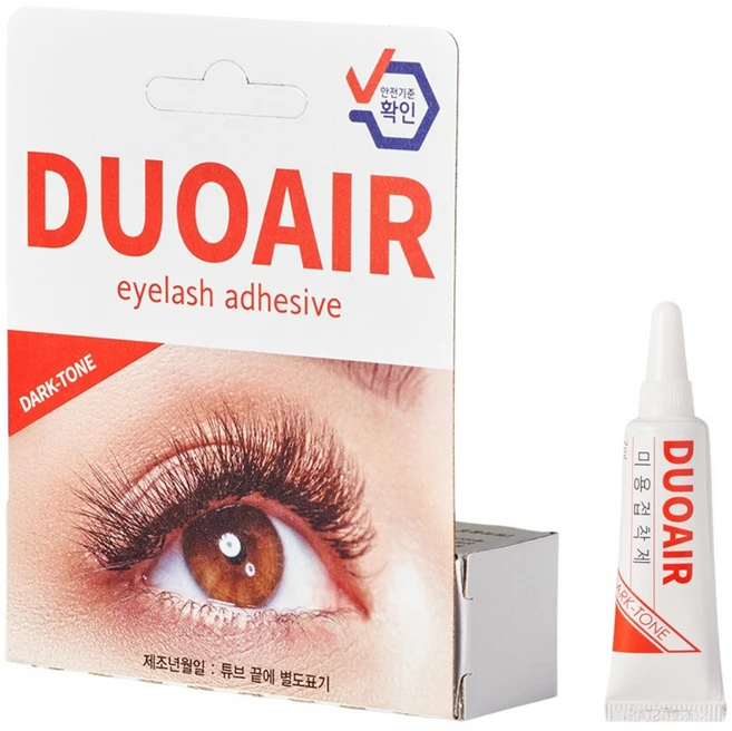 듀오에어 속눈썹풀 속눈썹접착제 글루 DUOAIR, 다크톤(검정풀), 1개 - 쿠팡