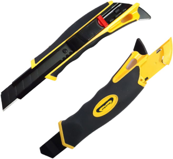 블랙불 카타칼 커터칼 자동 안전 블랙카타칼 대형 산업용 문구 사무용 재단칼 캇타칼, 1개