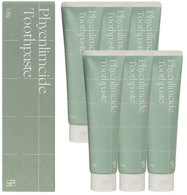 방방곳곳 잇몸 시린이 임산부 입냄새 구취제거 구내염 잇몸에 좋은 편림치드치약 편림오일치약, 120g, 6개