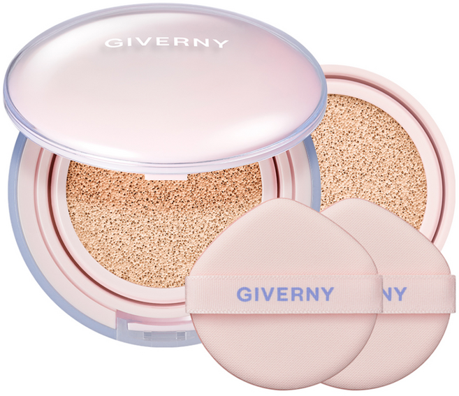 지베르니 듀이 글래시 쿠션 파운데이션 본품 + 리필 세트 13g, 17C포슬린, 1개