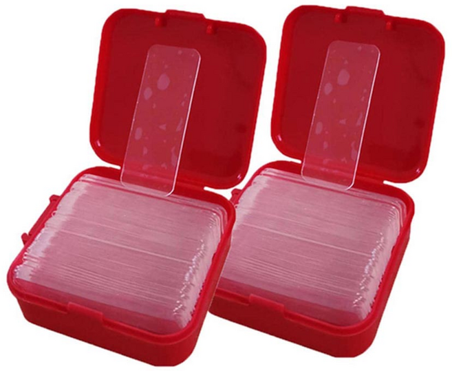 스티커형 초강력 아크릴 폼 나노 실리콘 클리어 겔 양면 테이프 48x18mm, 2박스