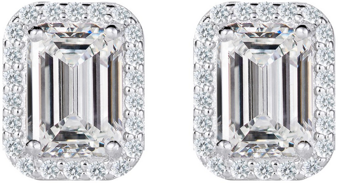 [ 남주 ] GRA보증서 엑설런트등급 당일발송 모이사나이트 1캐럿 925실버 솔리테어 다이아 귀걸이