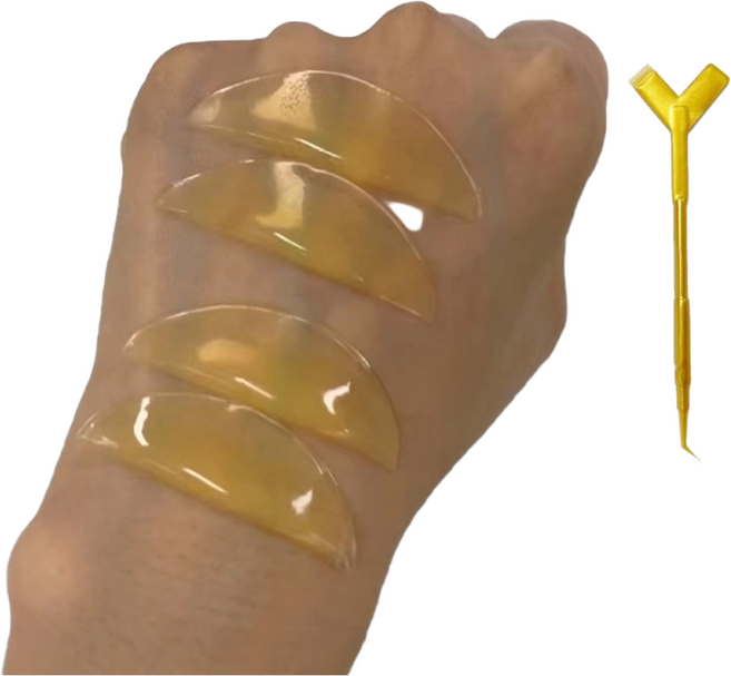 속눈썹펌 젤리 연화롯드 투명 1쌍 쫀쫀이롯드, M사이즈, 1개