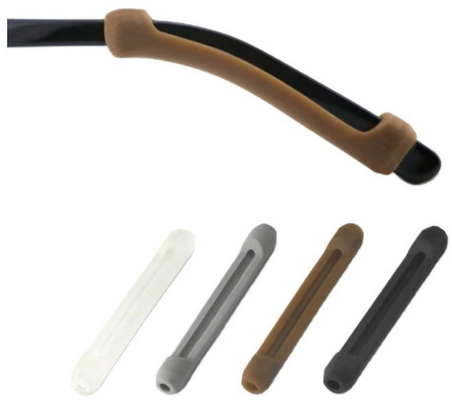 6p/12p 실리콘 일자 안경 다리 고정 귀고무 피타링 흘러내림 방지 귀받침 귀팁